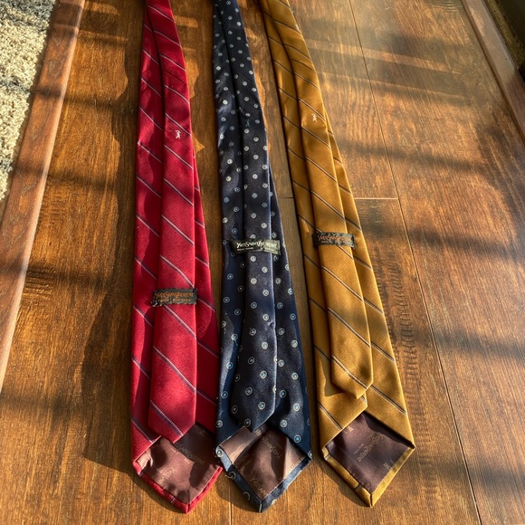 VINTAGE YSL MEN’s NECK TIE - Picture 4 of 5